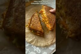 Protein chicken sandwich recipe#food#shorts#trending#viral#youtubeshorts#chicken#protein#recipe