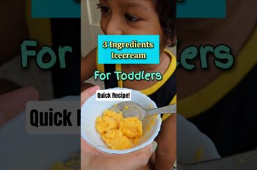 Healthy and Quick Icecream alternative #toddlersnacks #healthyrecipes #healthyicecream #shorts