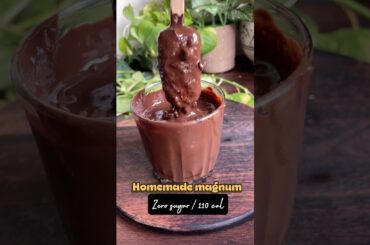 Homemade healthy magnum #icecream #recipe #summer #shorts #youtubeshorts #food #icecreamrecipe