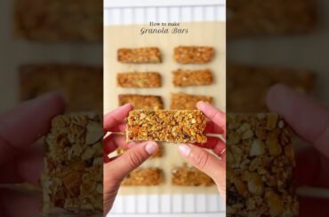 Stop buying GRANOLA bars. Let’s make them under 30 mins! #shorts #healthyrecipes #energybar #granola