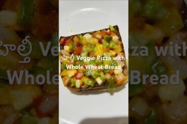 Whole Wheat Bread Paneer&Veg Pizza #healthy#guiltfree#tasty#kids#easyrecipe#love#guthealth#sourdough