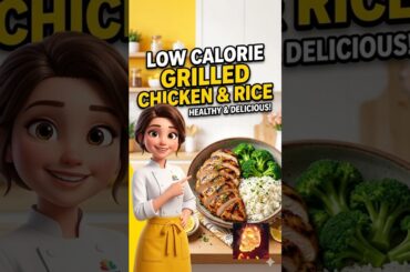 Low Calorie Grilled Chicken & Rice | Easy Healthy Meal Prep | Weight Loss Friendly Meal #easyrecipe
