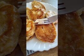 Healthy Banana Pancakes #recipes #recipe #recipevideo