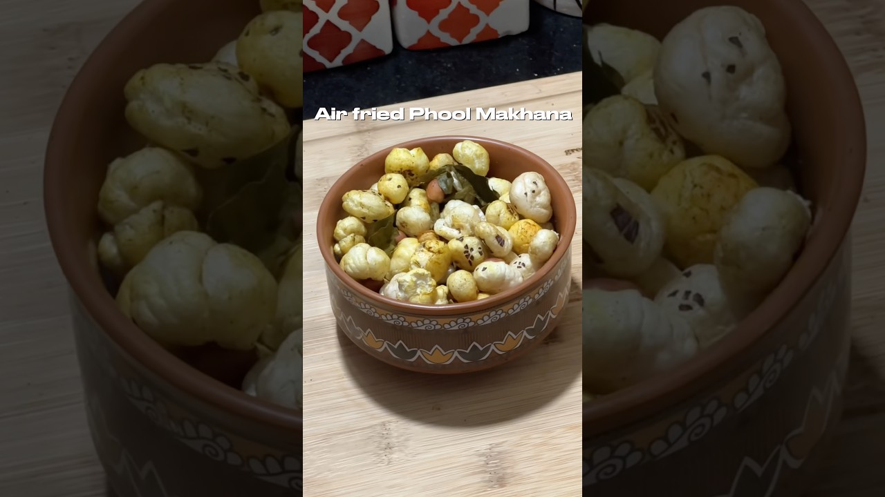 Crispy & Healthy Air-Fryer Makhana Snack|Healthy Recipe #shorts Crispy & Healthy Air-Fryer Makhana Snack|Healthy Recipe #shorts