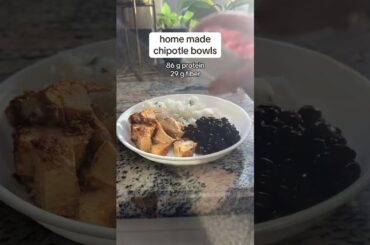 #chipotle #chipotlebowl #chipotlechickenbowl #recipes #highprotein #highfiber #healthyrecipes
