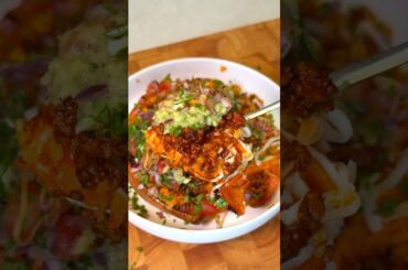 High-Protein Stuffed Sweet Potatoes (Vegan Taco Boats) #healthyrecipes