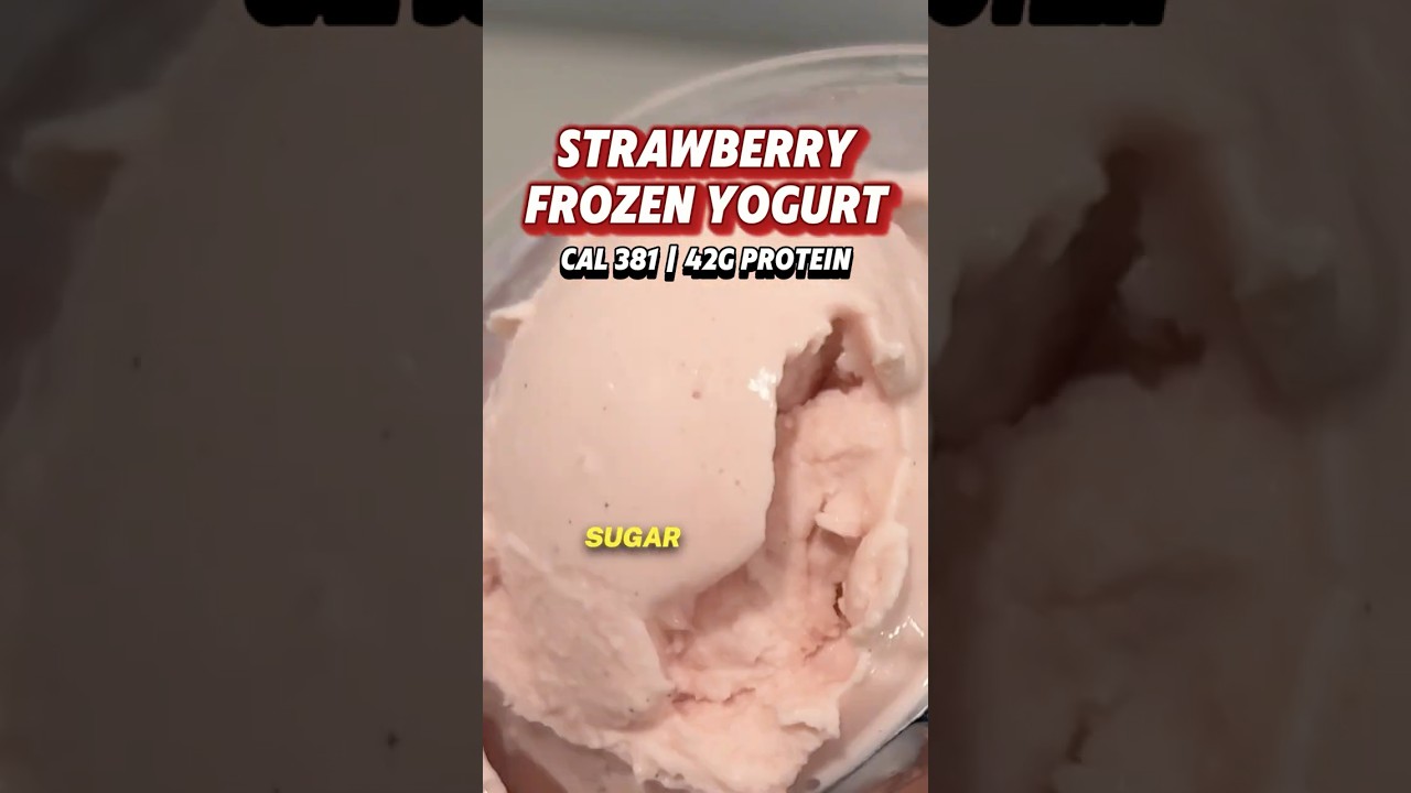 High Protein Strawberry Frozen Yogurt! High Protein Strawberry Frozen Yogurt!