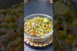 Viral Healthy Corn and Peanut Chaat #viral #shortsfeed #shorts #healthyrecipes #snacks
