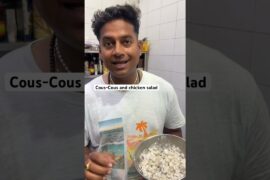 Cous-cous and chicken salad #shortstrending #shorts #fyp #salad #healthy