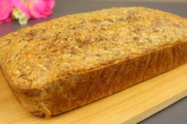 My fastest healthy breakfast bread. No flour! No yeast!