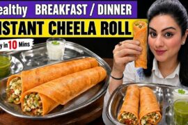 Instant High Protein Moong Dal Chilla | Prefect Healthy Indian Breakfast or Dinner Idea