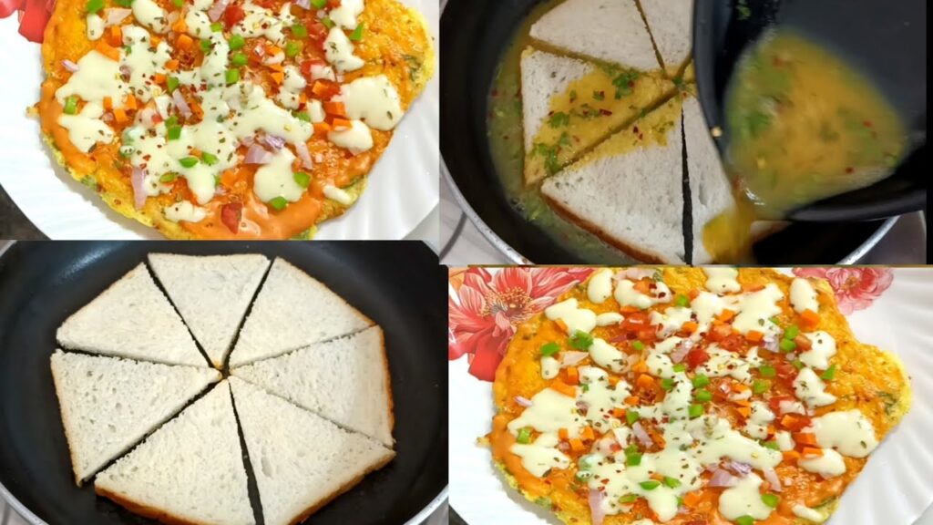 2 Minutes Bread Recipe | Healthy Bread Egg Sandwich Pizza | New Recipe | Bread snacks Recipes
