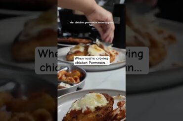 When chicken parm sounds good #dinnerideas #chickenparm #momtok
