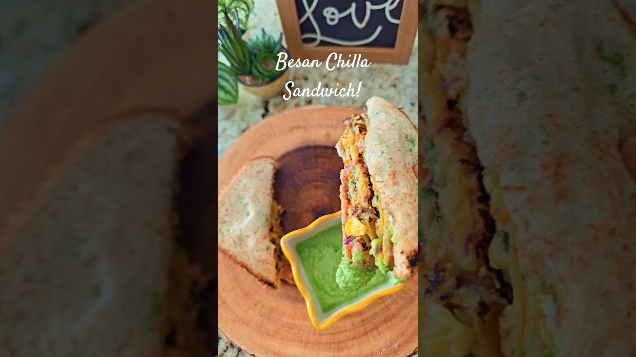 Besan Chilla Sandwich You’ll Love!#BesanChillaSandwich #BesanChilla #HealthyBreakfast #recipe Besan Chilla Sandwich You'll Love!#BesanChillaSandwich #BesanChilla #HealthyBreakfast #recipe