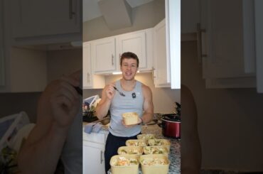 Chicken Bacon Broccoli Cheddar Soup High Protein Meal Prep Recipe #shorts