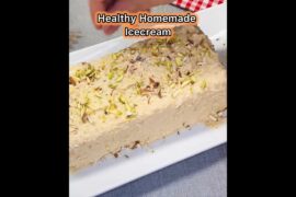 Easy Homemade Kulfa Ice Cream Recipe | Healthy Kitchen Ice Cream | No Fancy Ingredients #shorts