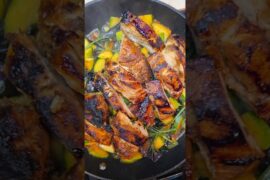 Pan-Seared Chicken Breast with Zucchini & Okinawan Spinach | Easy Healthy Meal