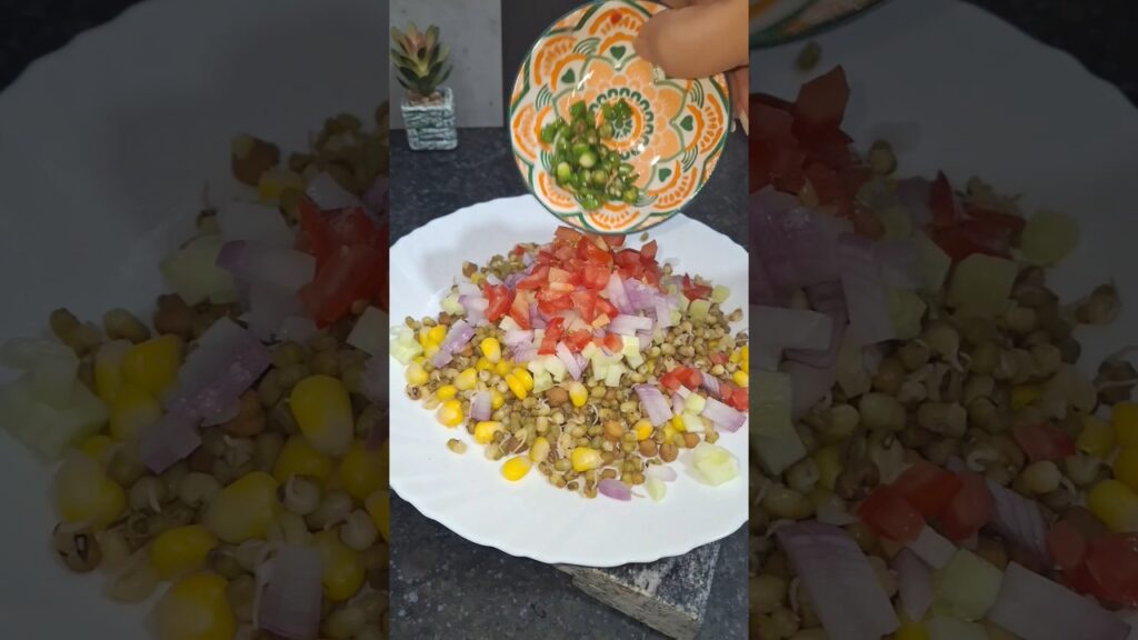 Healthy breakfast recipes by Acharya manish #shortvideo #moong #sproutssaladrecipe #shorts #food