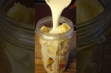Healthy Apple Banana Milkshake #asmr#food#cooking#recipe#health#reels#shorts#short#shortvideo