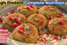 Easy High Protein Breakfast for Weight Loss. Healthy Veg Patties Better Than Meat Weight Loss Recipe