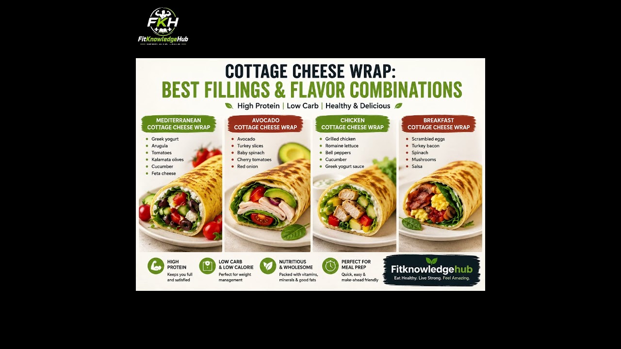 Cottage Cheese Wrap Recipe | High-Protein Low-Carb Wrap for Weight Loss Cottage Cheese Wrap Recipe | High-Protein Low-Carb Wrap for Weight Loss