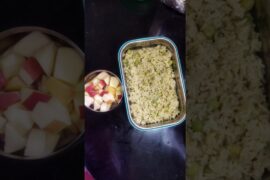 kids lunch box idea pattani satham with apple #food #homecuisine #healthyrecipes