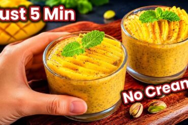 My Mango Icecream Alternative Is Surprisingly Healthy 5 Min Dessert Recipe No Sugar Low Calorie