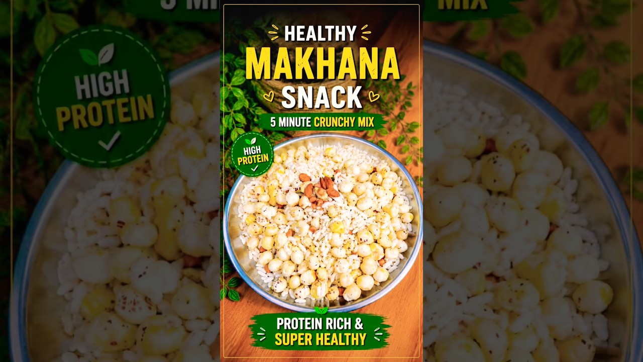 Crispy Makhana Snack Recipe | Quick & Healthy Evening Snack #homemadefood#makhana Crispy Makhana Snack Recipe | Quick & Healthy Evening Snack #homemadefood#makhana