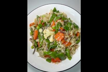 Healthy Vegetarian vegetable rice recipe #healthydinner