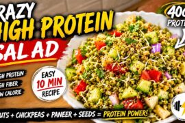 CRAZY HIGH PROTEIN SPROUTS SALAD | 10-Min Healthy Weight Loss Recipe | Protein-Rich Veg Salad