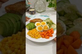 Healthy & balanced whole day meal plan ideas #shorts