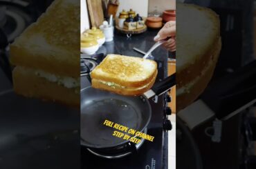 10 Minutes | Healthy High-Protein Breakfast Recipe #shorts #sandwich recipe #trending #food #cooking