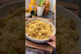High Protein Soya Egg Fried Rice | Leftover Rice Recipe #highprotein #meal #friedrice #eggfry #soya