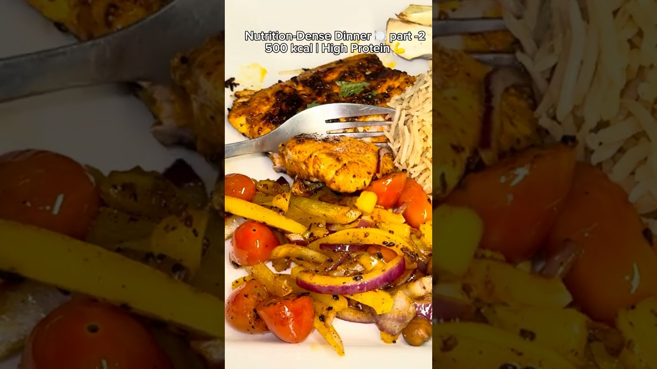 Salmon Healthy Weight Loss Dinner Recipe | Part 2 | 500 kcal | Food ASMR Salmon Healthy Weight Loss Dinner Recipe | Part 2 | 500 kcal | Food ASMR
