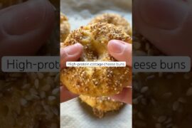 Healthy cottage cheese buns #baking #recipe #highprotein #healthyfood #easyrecipe