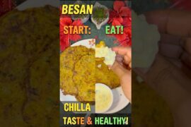 Healthy Veggie Besan Cheela Recipe | Quick Breakfast Idea #besanchilla #breakfastideas #healthyfood