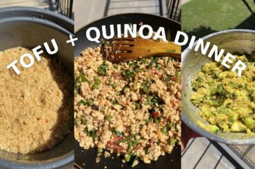 Healthy Vegetarian Dinner Recipe | Tofu, Quinoa & Kakro Ko Achar