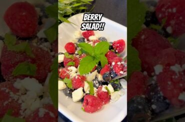 Berry Salad! #berry #salad #healthysalad #antioxidants #quicksnacks #fruits #fresheats #shorts #tysm