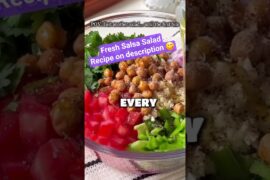 Fresh Salsa Salad #saladrecipe #saladyummy #freshsalad #salad #salads #freshsalads #salsa #saladstop