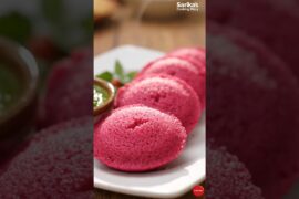Healthy Beetroot Suji Idli Recipe | Soft & Spongy Pink Idli | Easy Breakfast Recipe#shorts #youtube