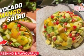 Avocado Mango Salad | 10 minute Recipe | Easy Healthy Salad Recipe | The Ika Kitchen