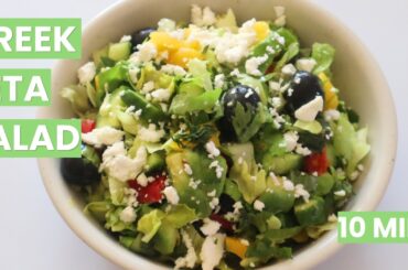 This Greek-Style Feta Salad Tastes UNREAL| Ready in Just 10 Minutes!!