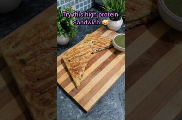 No Bread High Protein Suji Sandwich | Healthy Breakfast Recipe | Easy & Tasty.. gym lover breakfast