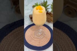 Frozen Mango Coconut Smoothie #mango #recipe #healthy #easyrecipe