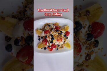 Easy, Greek Yogurt, Fruits, granola #shorts  #breakfast #comida #Yogurt