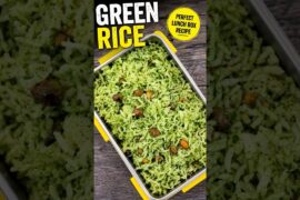 Easy Lunch Box Recipe | Green Rice in 10 Minutes | School & Office Lunch Idea #lunch #lunchbox