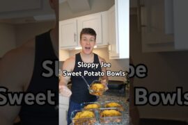 Sloppy Joe Sweet Potato Bowls High Protein Meal Prep Recipe #shorts