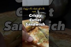 Crispy Cutlet Sandwich #youtubeshorts #food #recipe
