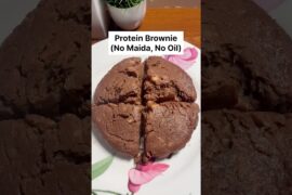 Low Calorie & High Protein Brownie in 10minutes