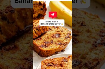 Easy Healthy Banana Bread Recipe #healthyrecipes #quickrecipe #stayhealthystayfit #fitmom